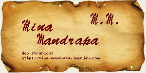 Mina Mandrapa vizit kartica